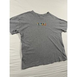 Gymshark 100% Cotton Embroidered Women's Small Short Sleeve Gray T-Shirt